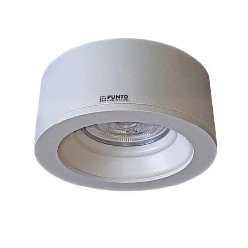 SEMI EMBUTIDO HOP FIJO ANTIDESLUMBRANTE PARA 1DICRO GU10 ALUMINIO BLANCO