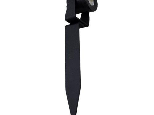 MINI SPOT OPALO DE 3W 3000K CON HORQUILLA APTO EXTERIOR COLOR NEGRO