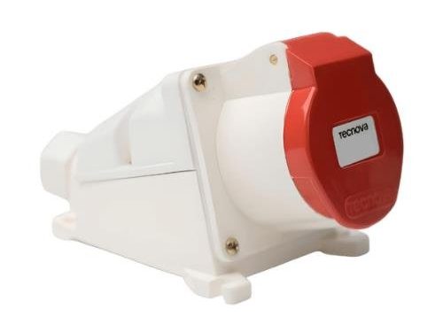Base Fija 90° 32 A - 3 Polos + Tierra 380v
