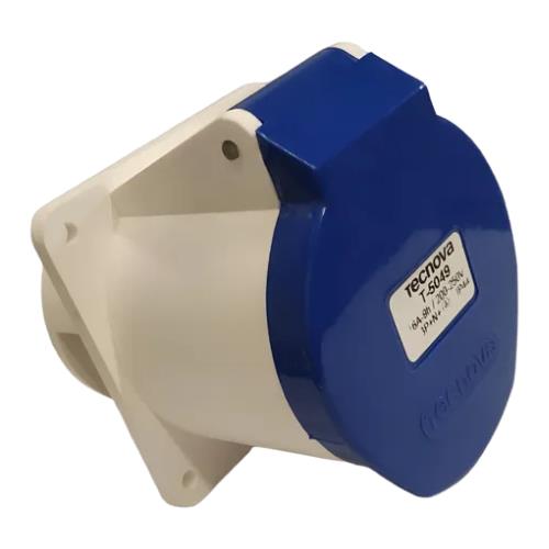 TOMA PARA EMBUTIR FIJA IP44 16A 3 POLOS + NEUTRO + TIERRA 220V