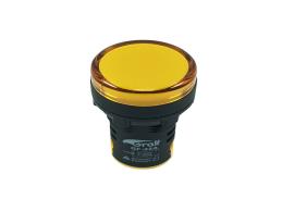 PILOTO INDICADOR AMARILLO DIAM.22MM 220V SEÑAL LUMINOSA