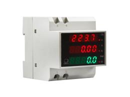 MULTIMETRO DIGITAL GRALF PARA RIEL DIN HASTA 100A
