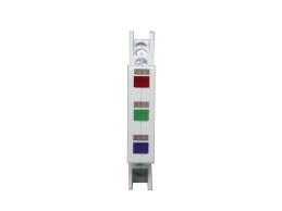 PILOTO INDICADOR MODULAR ( 3 LEDS R-G-Y ) 220V ULTRA FINO ( 1/2 MODULO DIN ) SEÑAL LUMINOSA