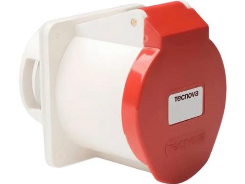 TOMA PARA EMBUTIR FIJA IP44 32A 3OLOS + NEUTRO + TIERRA 380V