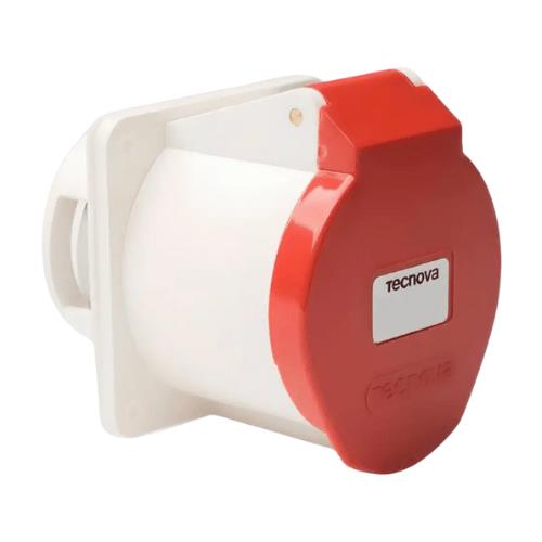 TOMA PARA EMBUTIR FIJA IP44 32A 3OLOS + NEUTRO + TIERRA 380V